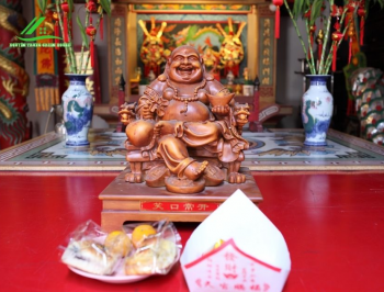 Quy trình nạp cốt thất bảo- khai quang điểm nhãn cho tượng